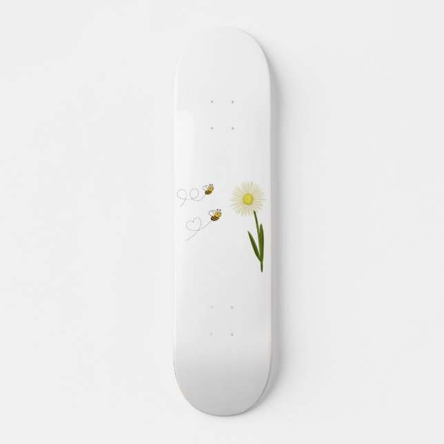 Zwei kleine und niedliche Bienen Skateboard (Vorne)