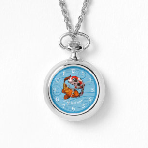 Zwei Koi Carp Fish Friends Cartoon Armbanduhr