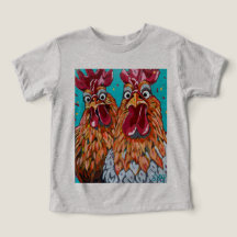 Zwei komische Rooster