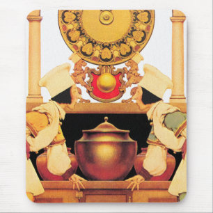 Zwei Konditoren - von Maxfield Parrish Mousepad