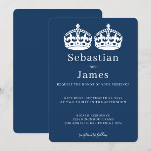 Zwei Könige machen eine Paarkrone, die als homosex