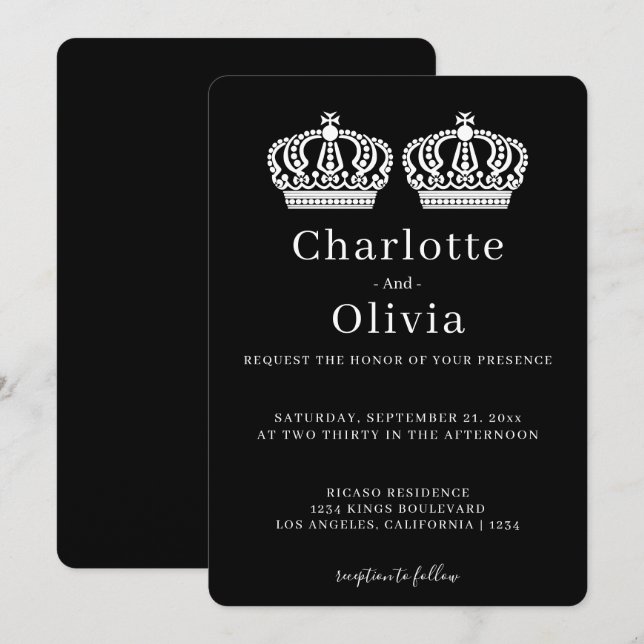 Zwei Königinnen machen eine paarige Hochzeit für G (Vorne/Hinten)