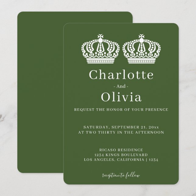 Zwei Königinnen machen eine paarige Hochzeit für G (Vorne/Hinten)