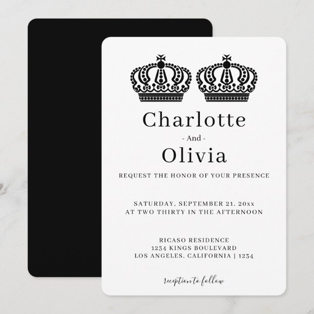 Zwei Königinnen machen eine paarige Hochzeit für G (Vorne/Hinten)