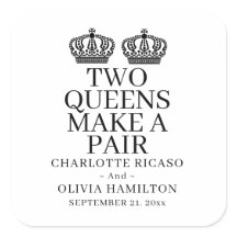 Zwei Königinnen machen eine paarige lesbische Hoch