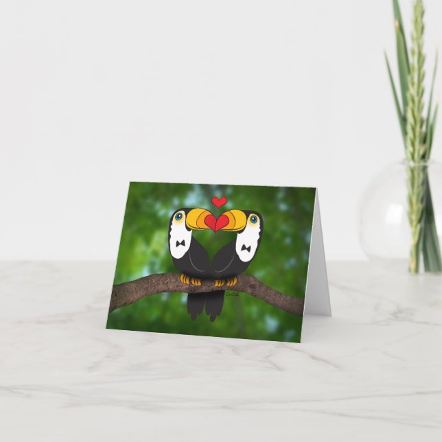 Zwei können Verheiratet werden! Hochzeitsnotiz Karte (Vorderseite)