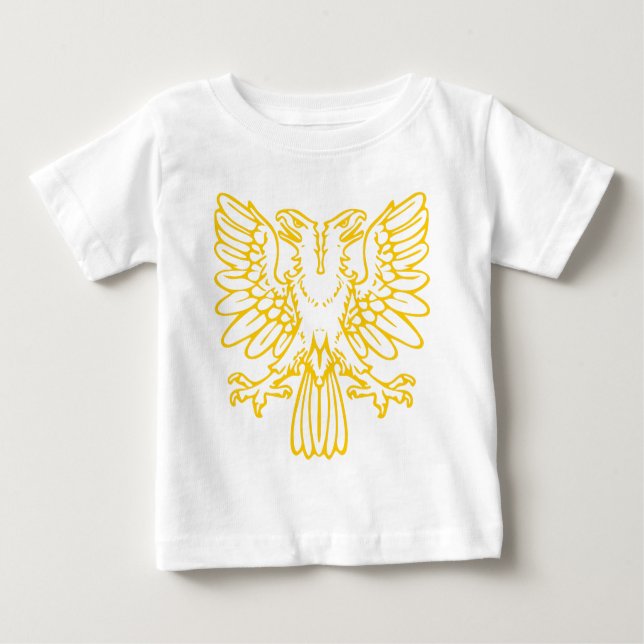 Zwei Kopfadler - Amber Baby T-shirt (Vorderseite)