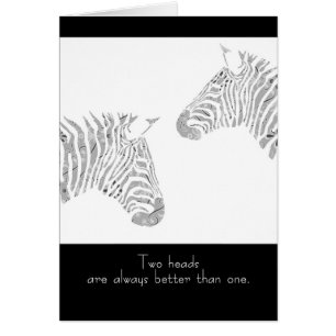 Zwei Köpfe sind immer besser als eine Zebras-Kart
