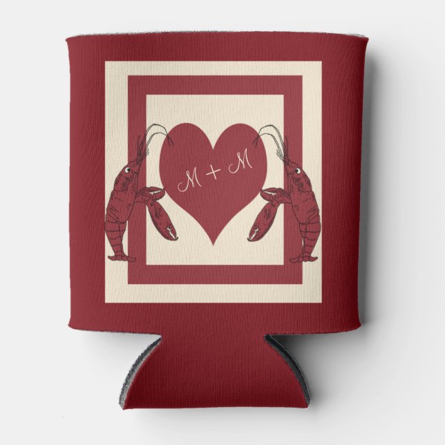 Zwei Krebse Herz Dosenkühler (Vorderseite)