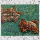 Zwei Krebse von Vincent van Gogh Puzzle<br><div class="desc">Two Crabs von Vincent van Gogh ist ein Vintager Post-Impressionismus, der noch immer ein Livegemälde mit zwei Krebsen mit zwei verschiedenen Aussichten zeigt. Eine Krabbe ist hinten und die andere Krabbe rechts oben. Ein tolles Bild für ein Krabbenfest oder ein Fest mit Meeresfrüchten gefüttert! Über den Künstler: Vincent Willem van...</div>
