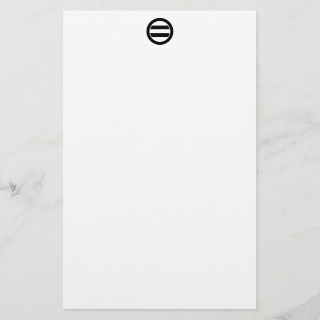Zwei kreisförmige Linien Briefpapier (Vorderseite)