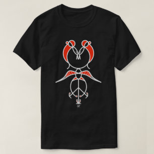 Zwei küssende Vögel gestalten T-Shirt