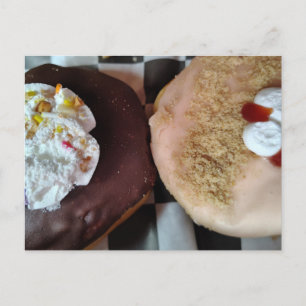 Zwei leckere Donuts Postkarte