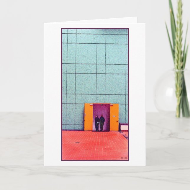 zwei leere Grußkarte Karte (Vorderseite)