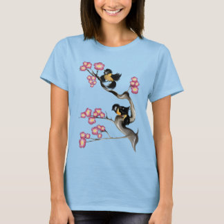Zwei Leerzeilen auf einem Zweig-Shirt T-Shirt