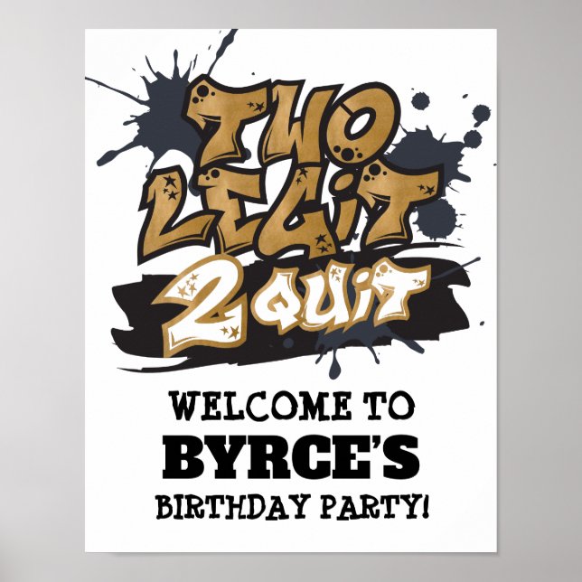 Zwei Legit 2 Quit Poster (Vorne)