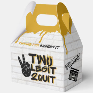 Zwei Legit Retro 90er Hip Hop 2. Geburtstags-Foto Geschenkschachtel