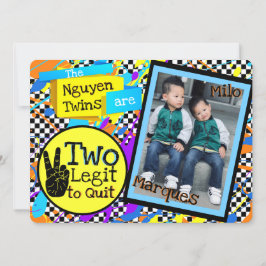 Zwei Legit to Quit|Colorful 90s Geburtstags-Foto