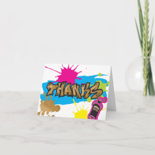 Zwei Legit zu verlassen Graffiti Stil Vielen Dank  Karte