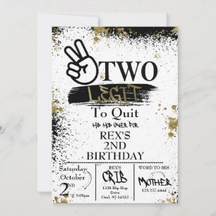 Zwei Legit zum Aufhören der Einladung zum Geburtst