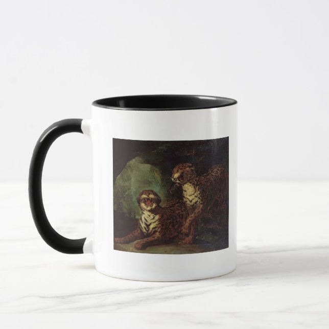 Zwei Leoparden, C. 1820 Tasse (Links)