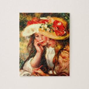 Zwei lesenmädchen in einem Garten durch Pierre Puzzle