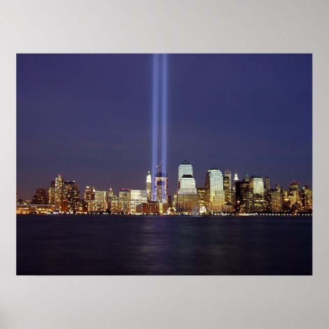 Zwei Lichtstrahlen Poster (Vorne)