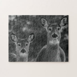 Zwei liebes Hirsch Puzzle