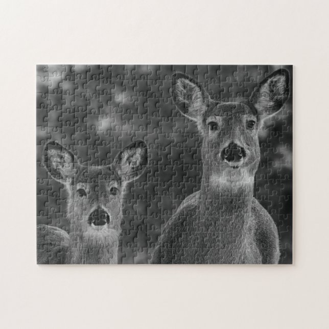 Zwei liebes Hirsch Puzzle (Horizontal)