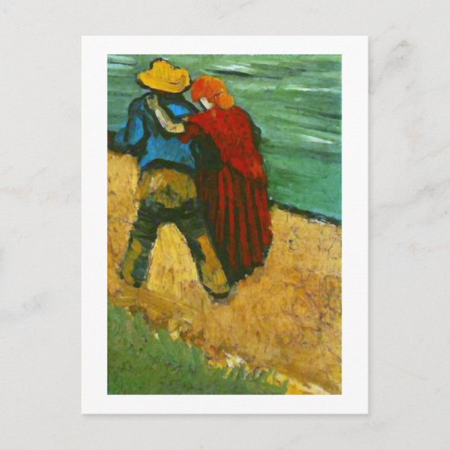 Zwei Liebhaber (Fragment), Van Gogh Fine Art Postkarte (Vorderseite)