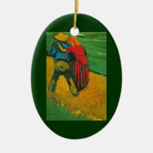 Zwei Liebhaber von Vincent van Gogh Keramikornament