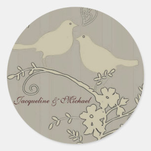 Zwei liebliche Vögel ~ Stickers