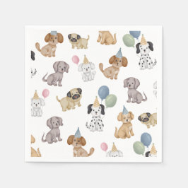 Zwei Ließ die Hunde Out Puppy Party Napkin Serviette