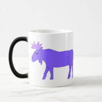 Zwei Lila Elch-Tasse