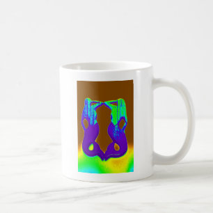 zwei lila Meerjungfrauen Tasse