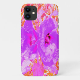Zwei Lila und heiße rosa Pollen Crazy Hibiskus Case-Mate iPhone Hülle