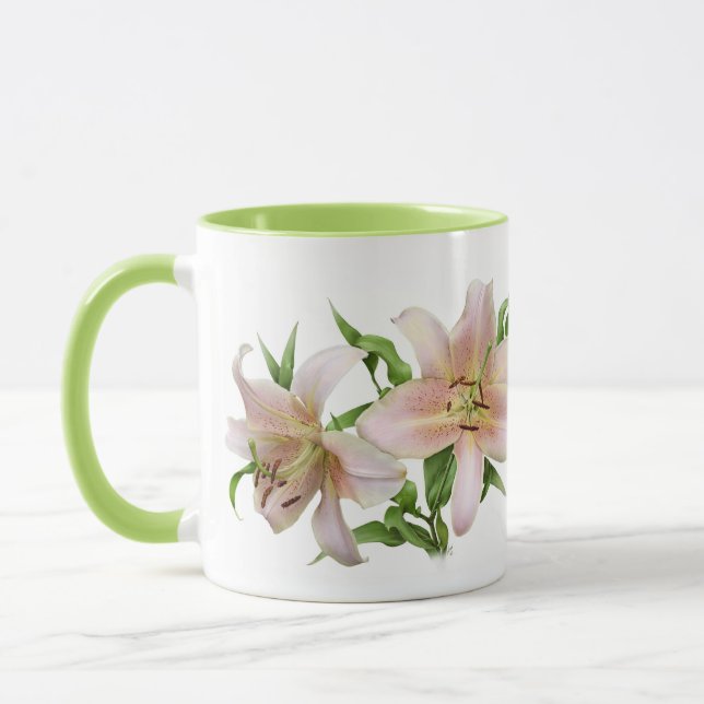 Zwei Lilien Tasse (Links)