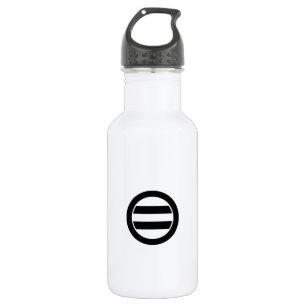 Zwei Linien im Kreis Trinkflasche