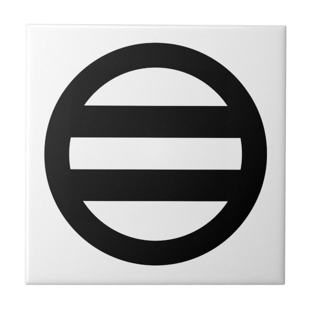 Zwei Linien, umkreist Fliese (Vorderseite)