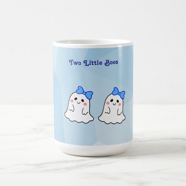 Zwei LIttle Boos Zwillingsthema Kaffeetasse (Mittel)