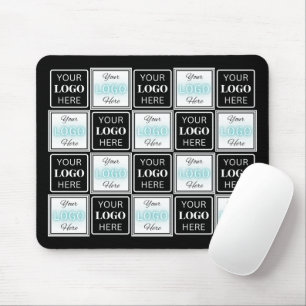 Zwei Logos Event Weiß Einfacher Hintergrund Mousepad