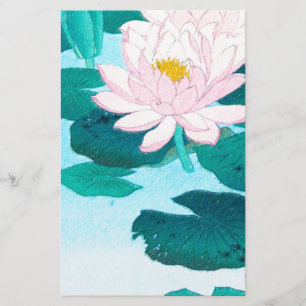 Zwei Lotus-Blume Briefpapier