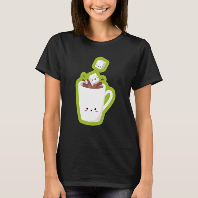 Zwei Lumps Kaffee und Baristas T-Shirt (Vorderseite)