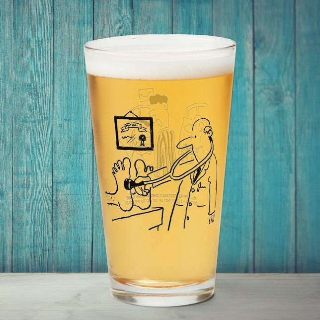 Zwei lustige Ärzte und geduldige Cartoon. Glas (Von Creator hochgeladen)