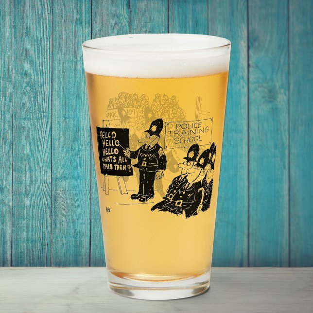 Zwei lustige Cartoon der Polizei Glas (Von Creator hochgeladen)