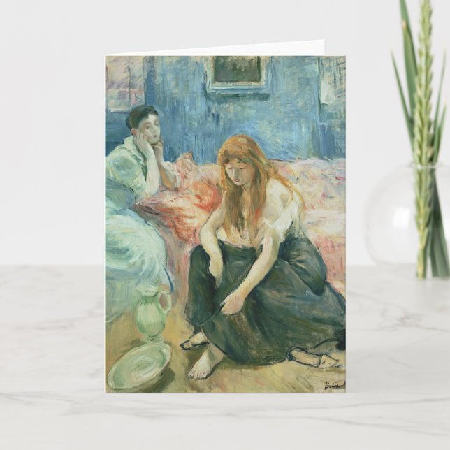 Zwei Mädchen | Berthe Morisot Karte (Vorderseite)