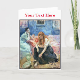 Zwei Mädchen (c.1894) von Berthe Morisot Dankeskarte