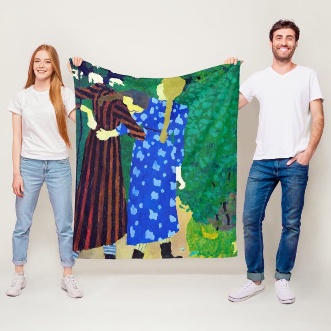 Zwei Mädchen, Edouard Vuillard Fleecedecke (Beispiel)