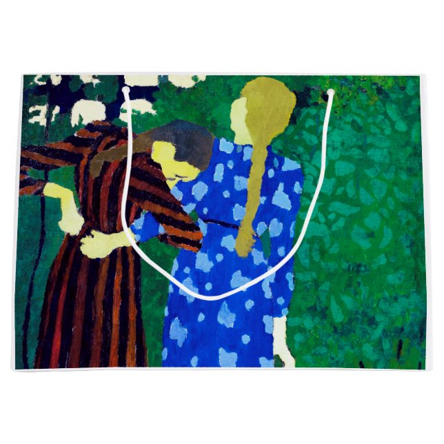 Zwei Mädchen, Edouard Vuillard Große Geschenktüte (Vorderseite)