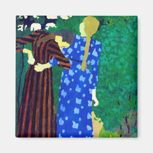Zwei Mädchen, Edouard Vuillard Magnet